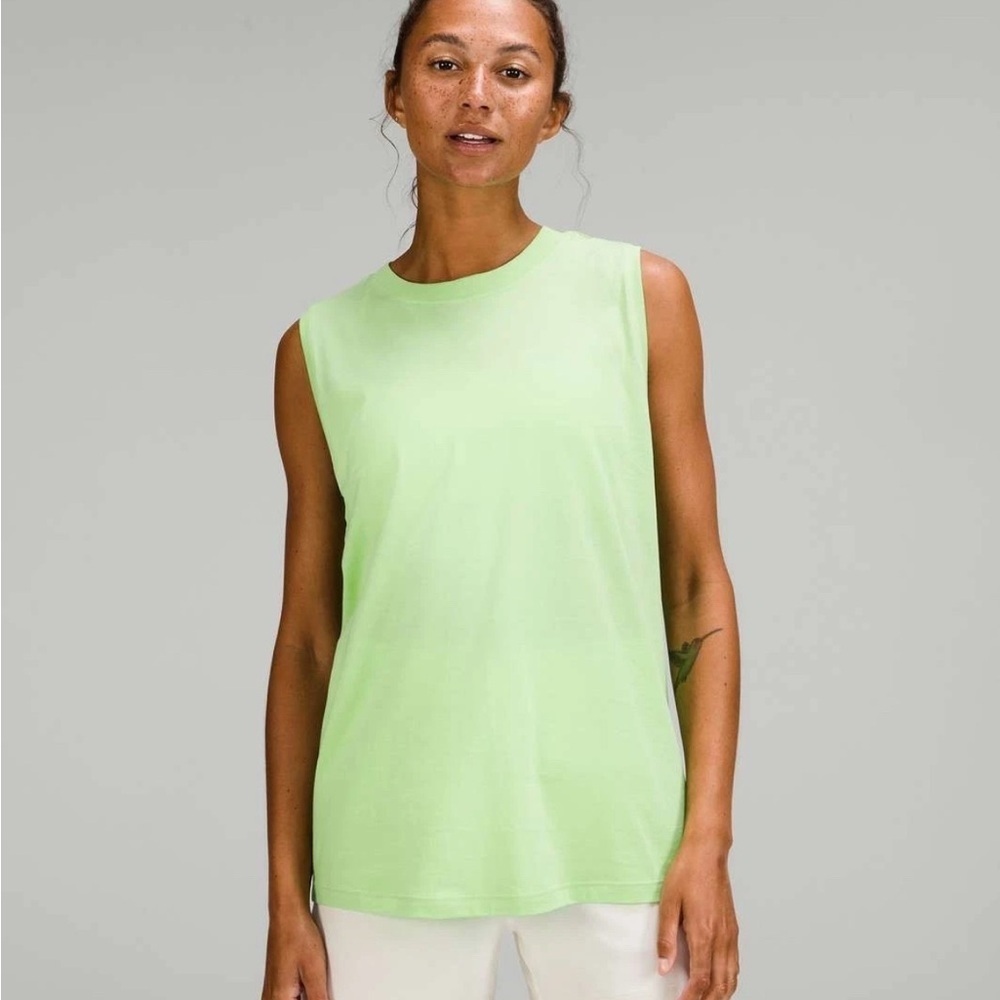 Lululemon All Yours Tank Top in Light Green  Green Size 6 (Chest-36'')
